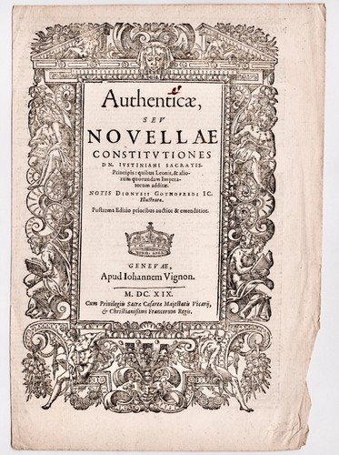 1619 godefroys justinian - justinian, law