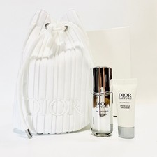 Christian Dior White Small Pouch Bucket Bag + Dior Capture OX-C Samples (NO BOX)