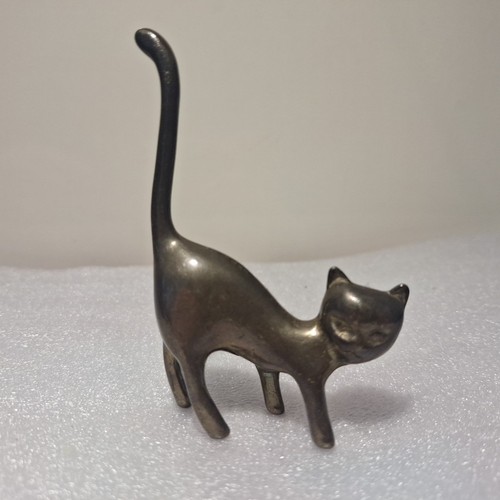 Messing katze figur edle - –,