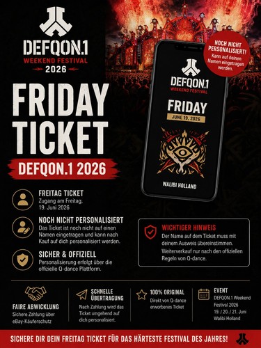 Defqon weekend festival - defqon.1, 2026