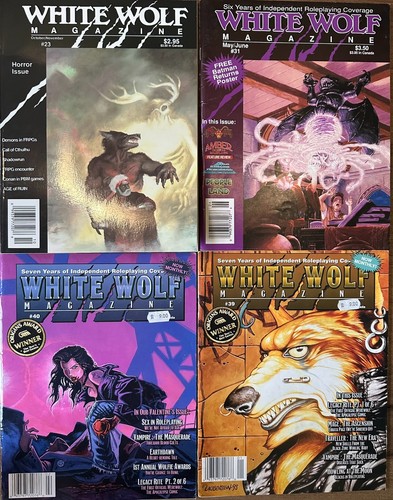White wolf fan - wolf, fan-magazine