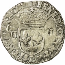 [#491509] Münze, Frankreich, Ludwig XIII., 1/4 Écu à la croix, 1/4 Ecu, 1628, Bayonne