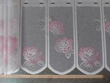 Scheibengardinenstoff Rosen