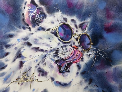 Original aquarell cooles - original,