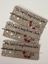 Handgefertigte Grußkarten Für Silvester Mit Wunderkerze Set Mitbringsel Geschenk