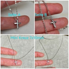 Mini Kreuz Platin Anhänger