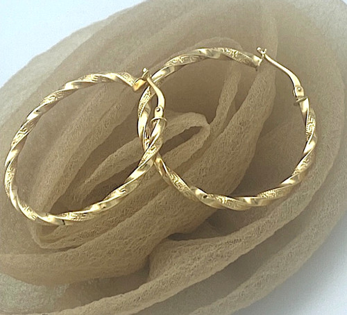 Creolen 750 gelbgold - 34, mm