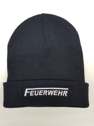 Feuerwehr wollmütze bestickt - wollmütze,