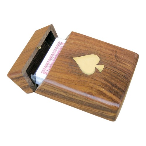 Spielkarten holzbox - spielkarten,