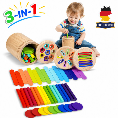 Montessori spielzeug 1 - spielzeug, 3-in-1