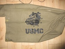 USMC Bulldogge Denim Seesack Canvas Duffle Bag US Navy Army Marines Vietnam #3