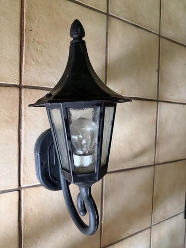 Außenlampen metall schwarz - außenlampen, metall,
