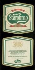 Bierdeckel Tschechien: Starobrno (1) Bier, Pivo, Brauerei, Pivovar, Brno / Brünn