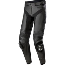 Alpinestars Herren Motorrad Hose Gr. 58 Missile v3 Lederhose schwarz-schwarz