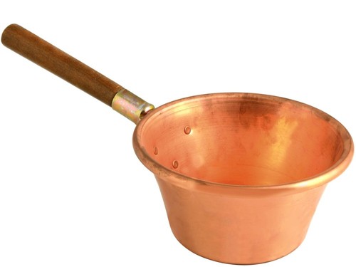 Großer kessel kupfer mit - kessel,