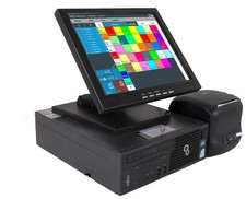 15" Kassensystem Einzelhandel Imbiss Laden Supermarkt: Kasse Drucker Kassenlade