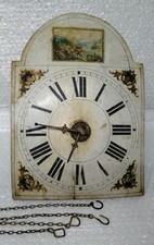 Alte Lackschilduhr  Schwarzwalduhr Pendeluhr Wanduhr Lackschild Ersatzteile 