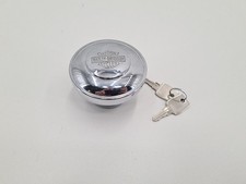 Harley-Davidson Universal  Abschließbarer Tankdeckel Chrom mit Bar & Shield