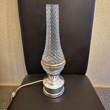 Alte Tisch-Nachttischlampe im Petroleumlampen Stil, DDR-Ungarn