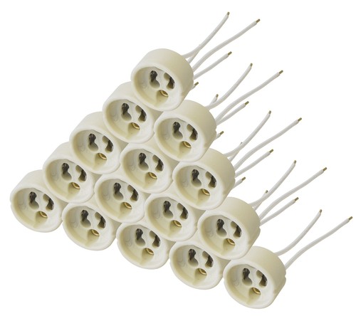 15x gu10 lampen fassung mit - 15x,