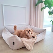 4L Textil TEO Kuscheliges Hundebett waschbar Hundekorb mittelgroße Hunde weich