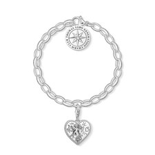 Thomas Sabo Charm Club - Armband mit Herz Charm Engel SET0554-643-14-L17v