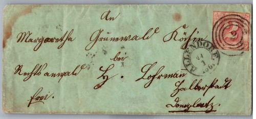 Thurn taxis auf brief - 16,