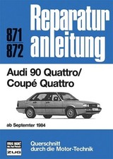 Audi 90 Quattro / Coupe (84>) Reparaturanleitung Bucheli 871