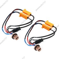 2X 7443 LED 50W 8ohm Lastwiderstand Adapter Anti Hyper Flashing Error Canceler