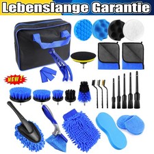 29tlg Auto Reinigungsset Autopflege Set-Bürsten,Mikrofaser Tücher,Felgen Bürste