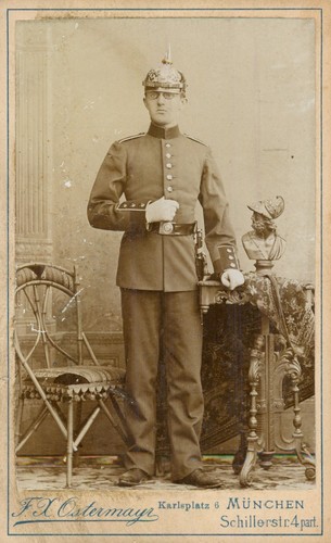 Wk1 foto cdv portrait soldat - foto,