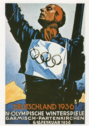 124 744 plakat olympische - ak,