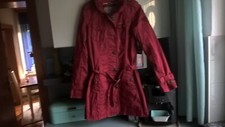 KHUJO Trenchcoat Übergangsmantel Mantel BOSTON rot Gr. M