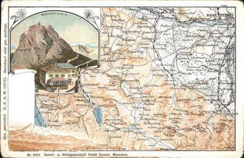 Wendelstein berg landkarte - berg,