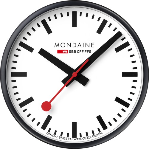 Mondaine wanduhr aluminium - mondaine,