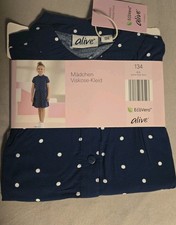 Mädchen kleid blau mit - mädchen,
