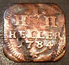 Sachsen-Hildburghausen, 1 Heller 1784