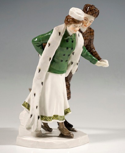 Jugendstil meissen figur - jugendstil,