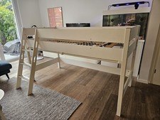 Paida Biancomo SPIELBETT 90/200 cm weiss Kinderhochbett 1,25m mit Zubehör
