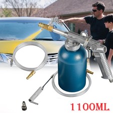 Druckbecherpistole mit 1100 ml Tank  4-6 bar 1/4" Lufteinlass Hohlraumpistole