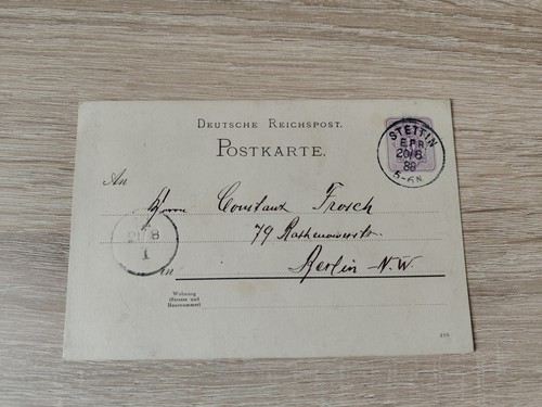 Postkarte stettin - -,