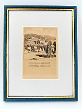 EX LIBRIS - Arthur August - Otto Ubbelohde Bild Radierung Radierer Antik