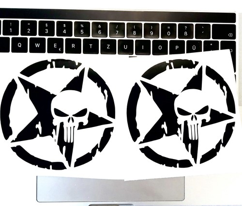 Stück skull aufkleber 8x8 - skull,