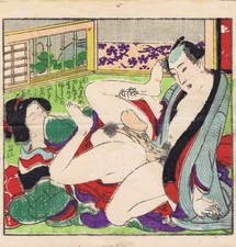 Shunga - Japan - Farbholzschnitt - Erotisch - Edo Periode - Kunisada