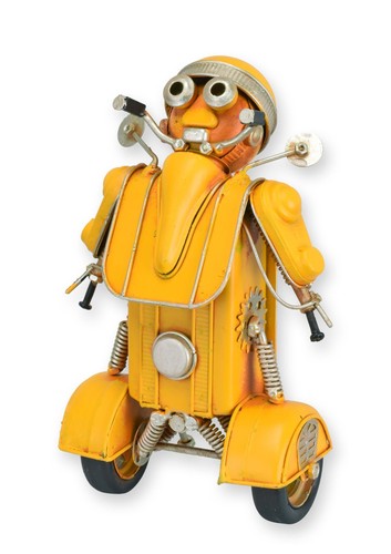 Ein blechmodell roboter - blechmodell,
