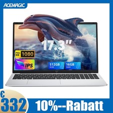 ACEMAGIC 17.3 Zoll HD Laptop Intel N95 16GB DDR4 512GB SSD Notebook Windows11