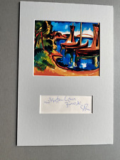 KARL SCHMIDT-ROTTLUFF (†1976) Kunst signed Brief/Passepartout  20x30 Autogramm
