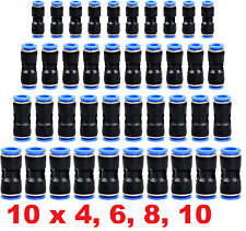 Pneumatik Steckverbinder gerade Set 40 Stück 4 6 8 10 Druckluft wie IQS Festo