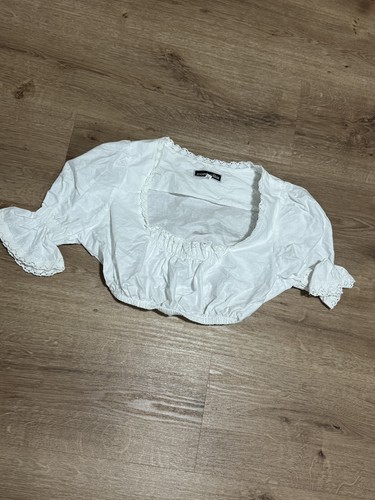 Damen dirndlbluse weiß - dirndlbluse,