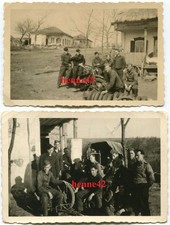 2x Foto Uscha einer Panzerdivision mit Kameraden einer Instandsetzung Staffel #3